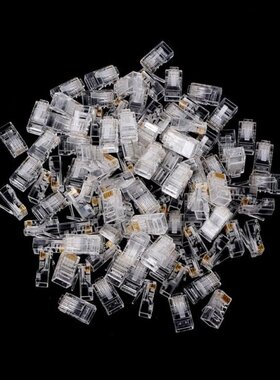 25Pcs Gold Plated RJ45 Network Cables Modular Plug Cat5 CAT5