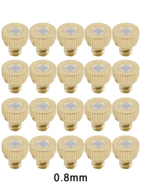 20PCS Threaded Brass Misting Nozzle 0.1mm-0.8mm Orifice Wate