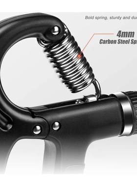 R-Shape Adjuable Hand Grip Sports rength Countable Exerc