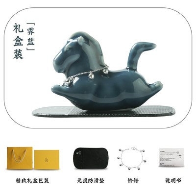 Ceramic art furnishing articles delicate lovely pony car car