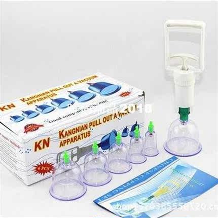 Cheap 6pcs hijama cups chinese vacuum cupping kit pull out a