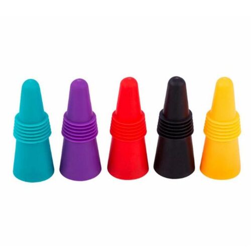 5 Colors Bottle Stopper Bottle Caps Wine Stopper Family Bar