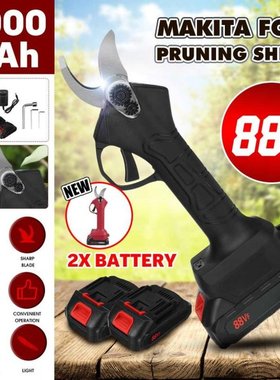 88V Electric Cordless Pruner Pruning Shear With 9000mAh Lith