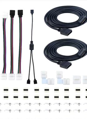 51PCS Led Strip Connection 5050 4 Pin 10mm Solderless Buckle