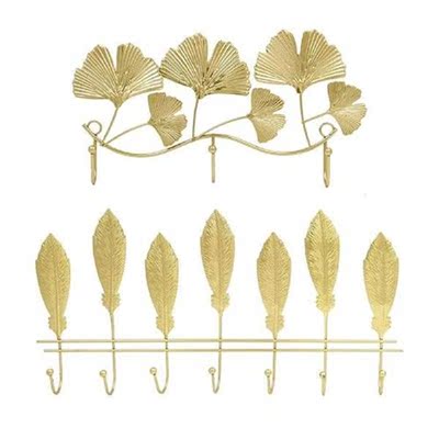 Decorative Iron Multi Hooks Wall Hanging Clothing Towel