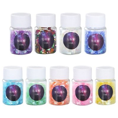 Colorful Shell Sugar Broken Pieces Flashing Debris Resin Jew