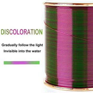 500m Color Changing Fishing Line Fluorocarbon Coat Monofilam