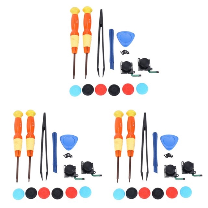 3X Two Pack Analog 3D Joy Con Joystick Replacement For Ninte