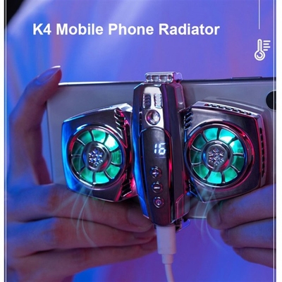 Mobile Phone Cooler Dual RGB Cooling Fan Phone Radiator For
