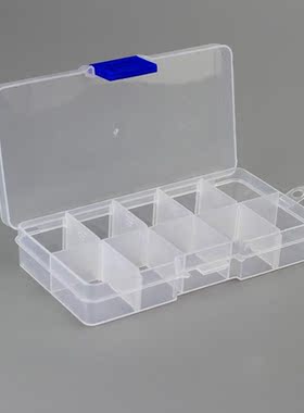 10 Compartments Plastic Box Detachable Earing Jewelry Storag