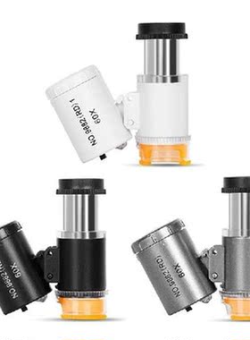 Mini Microscope Pocket Magnifier 60X Loupe Magnifying Glass