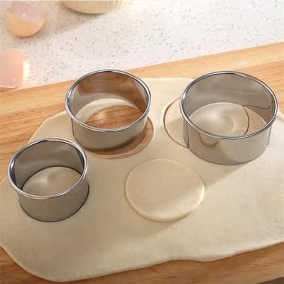 3pcs /Set Stainless Steel Round Dumplings Molds Cutter Maker