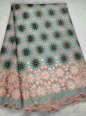 cotton embroidery lace women wedding party cloth 5 yards