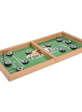 Interactive Fast Sling Puck Game Wooden Hockey Board Game