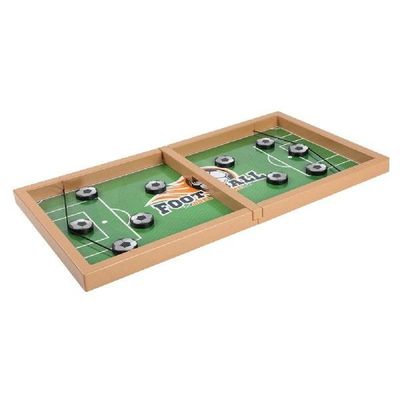 Interactive Fast Sling Puck Game Wooden Hockey Board Game