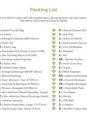 Large Size Handy First Aid Kit Bag Emergency Kit Rescue Bag