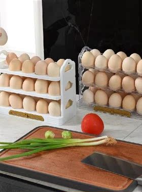 Eggs Holder New Rotating 30 Grids Egg Storage Box 3 Tiers