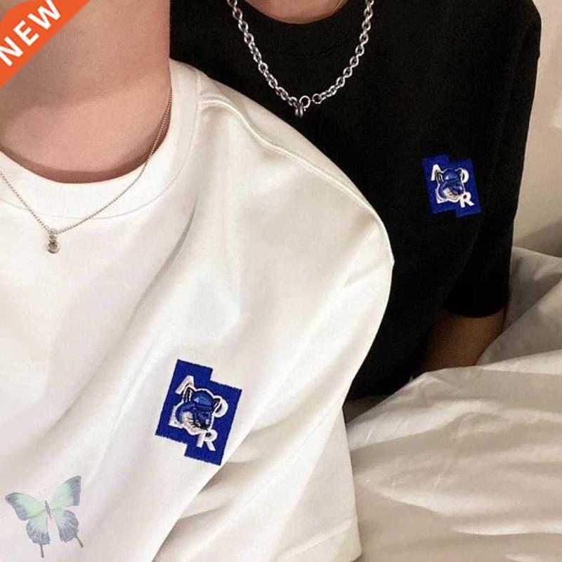Adererror Embroidery Fox T-shirt Real Picture Men Women Ader图片