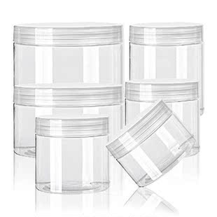 50Pcs Empty Plastic Jars Cosmetic Herbs