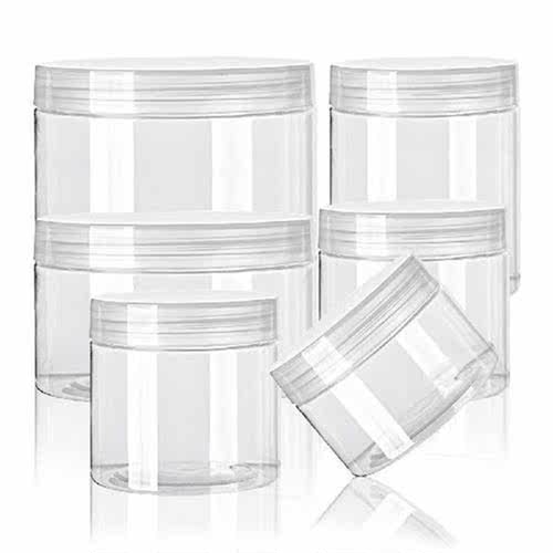 50Pcs Empty Plastic Jars Cosmetic Herbs