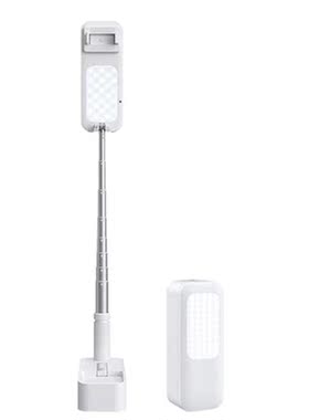 Portable Phone Holder Stand With Wireless Dimmable LED