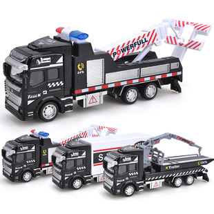 15 Kinds 19CM Crane Trailer Tow Truck Toy Flatbed Police Car