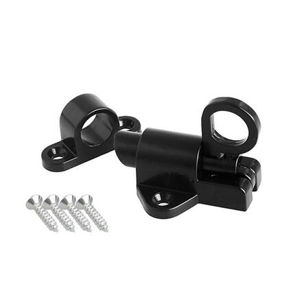 Black Window Gate Security Pull Ring Spring Bounce Door Bolt