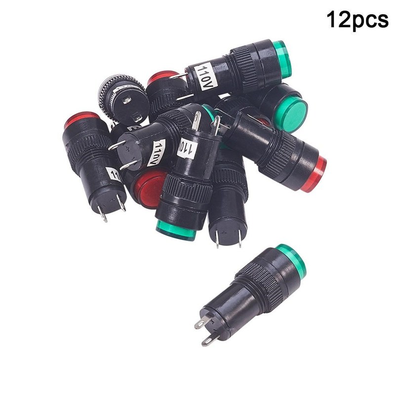 Othmro Hot 12PCS NXD-212 35mm  LED Plastic Indicator 35mm Wa