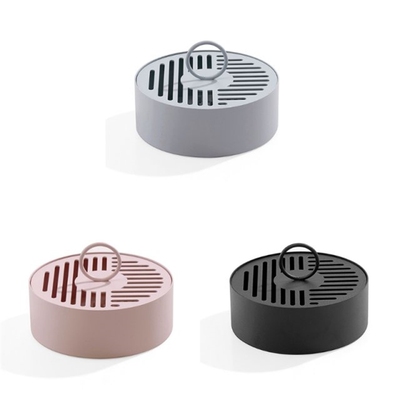 Metal Insect Repellent Coil Holder Box with Lid Handle Porta