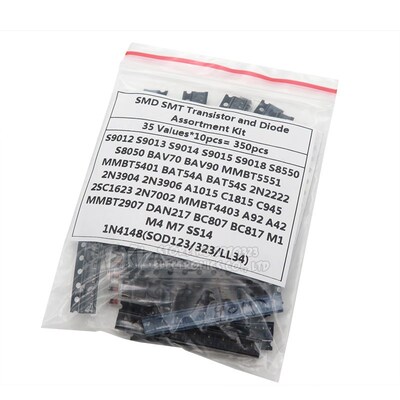 35values*10PCS=350PCS SMD SMT  Transistor and Diode Assortme