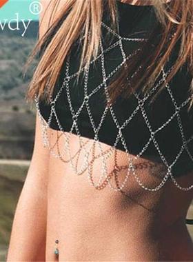 2020 Collares Collier Bikini Body Chain Harness Bohemian Jew