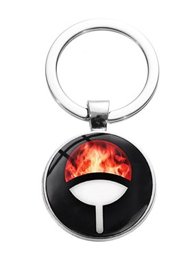 SONGDA Naruto Whirlpool Naruto Family Badge Keychain chiha S