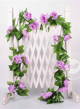 2pcs/lot 220cm Rose Cane Imitation Fake Flower Birthday Part