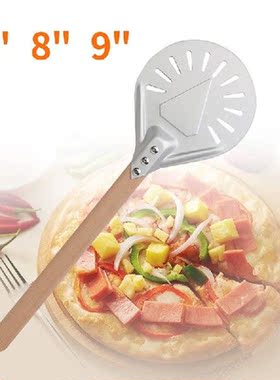 7 8 9 Inch Perforated Pizza Turning Peel Round Pizza Shovel