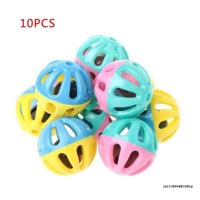 10 Pcs Toy Hamster Chinchillas Cats Dog Plastic Round Hollow