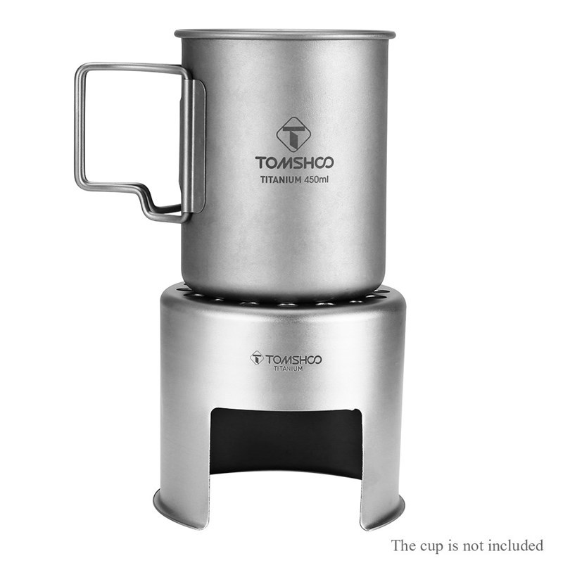 Wood-Stove TOMSHOO Titanium Camping Backpacking Folding Burn