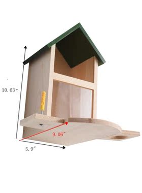 Wooden Squirrel Feeders for Outside Squirrel Feeding House D
