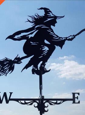 Metal Witch Weathervane Weather Vane Yard Garden Farm Barn