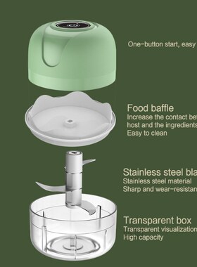 Mini USB Electric Garlic Chopper Meat Grinder Grater For Veg