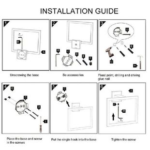 Stainless Steel Square Towel Holder Wall Mounted Hand Towel