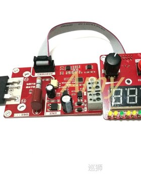 Double pulse encoder spot welding current time control panel
