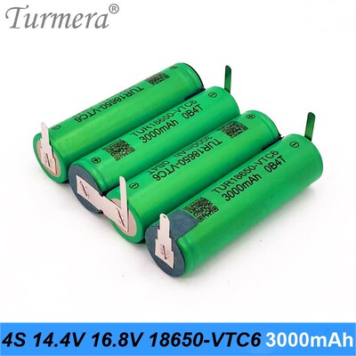 3S 12.6V 4S 16.8V 5S 21V 6S 25V VTC6 Battery Pack US18650VTC