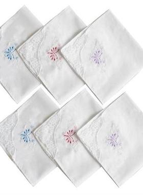 Handkerchiefs Lace Handkerchief Women White Vintage Pocket