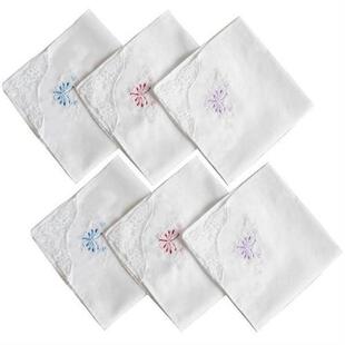 Handkerchiefs Lace Handkerchief Women White Vintage Pocket