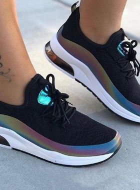 Women Lace Up Sneaker 2022 Woman Casual Mesh Spring Autumn