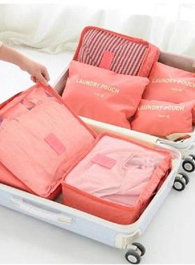 Foldable 6pcs Waterproof Travel Bag Clothes Luggage