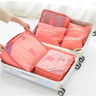 Foldable 6pcs Waterproof Travel Bag Clothes Luggage