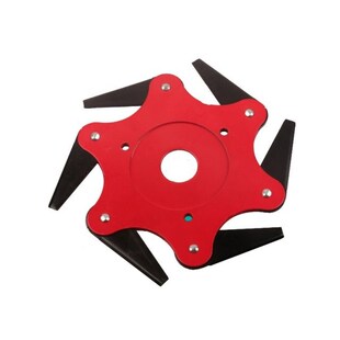 6 Steel Blades Razors Lawn Mower Grass Trimmer Head Brushcut