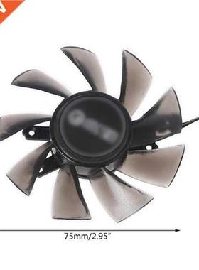 K1KF 2Pcs 75mm/2.95in T129215BU VGA Fan for GALAX GTX 1060 K