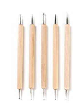 53Pcs Clay Sculpture Pottery Tool DIY Carving Point Drill Pe